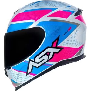 Capacete ASX Rosa e Branco