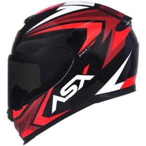 Capacete ASX Preto com vermelho 2